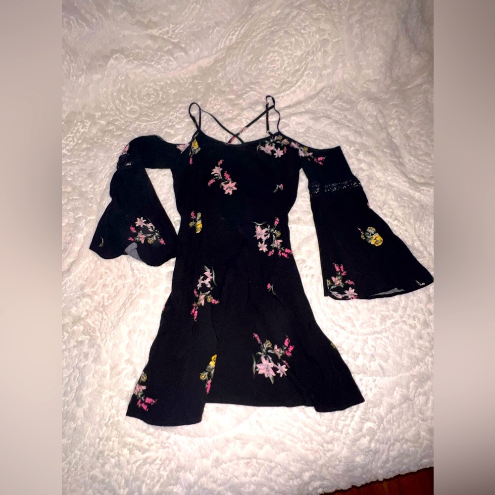 Xhilaration brand off shoulder black dress